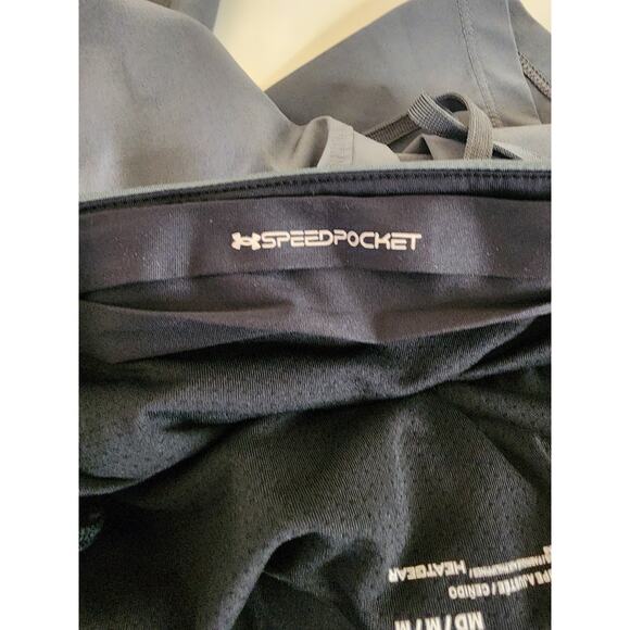 UNDER ARMOUR Women's Gray Front Tie Outdoor Athletic Workout Shorts SZ M - Picture 7 of 9